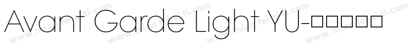 Avant Garde Light YU字体转换